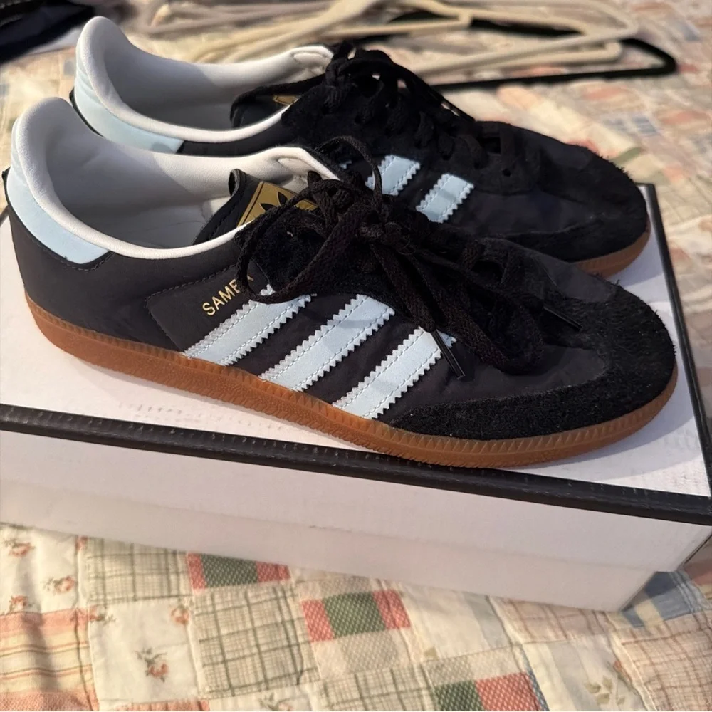Adidas women’s Black and White Sneakers - Picture 2 of 6